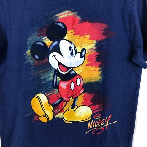Mickey Mouse Sketch Background T-Shirt Sz S - Picture 4 of 7